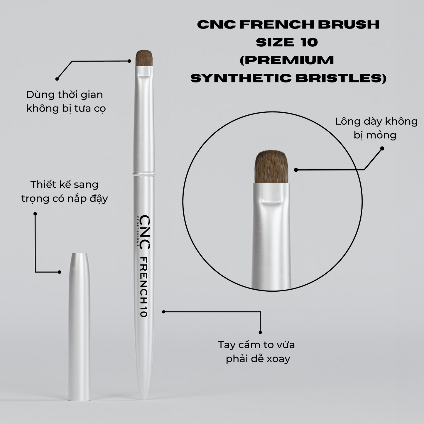 NAIL ART - FRENCH BRUSH