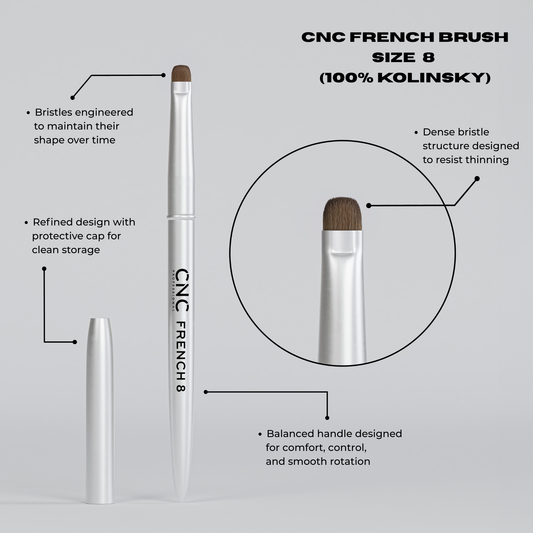 NAIL ART - FRENCH BRUSH