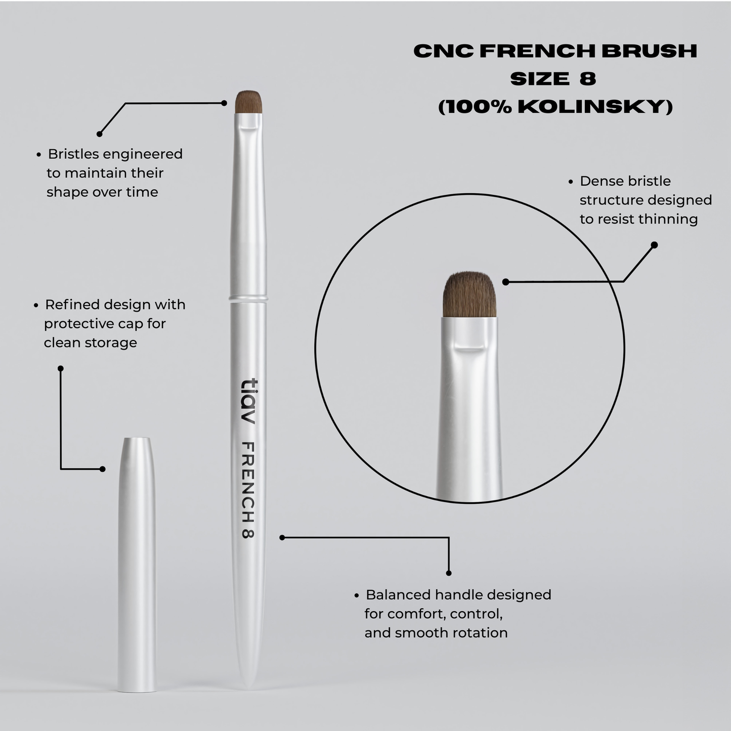 NAIL ART - FRENCH BRUSH